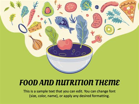 Free Food And Nutrition PowerPoint Template and Google Slides Theme