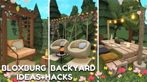 Bloxburg Backyard/Garden Build Hacks/Ideas | Roblox in 2022 | Roblox, Backyard, Backyard garden