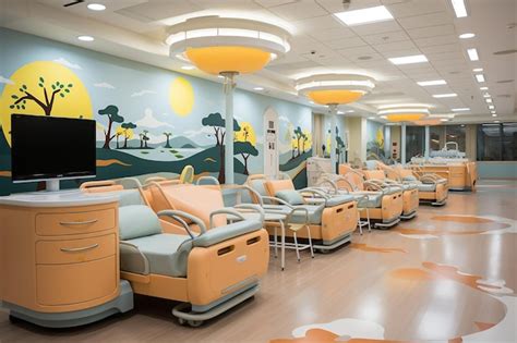 Premium AI Image | Pediatric Ward A cheerful and childfriendly section of the hospital dedicated ...