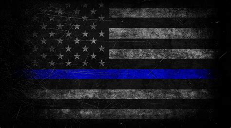 Blue Lives Matter with New Thin Blue Line Pattern for Law Enforcement