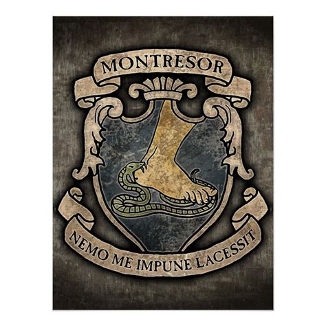 Montresor Coat of Arms Poster | Zazzle | Coat of arms, The cask of amontillado, Stickers custom