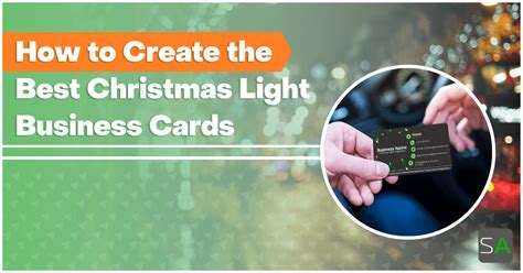 How to Create the Best Christmas Light Business Cards - Service Autopilot