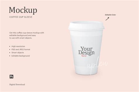 Coffee Cup Sleeve Mockup By ariodsgn | TheHungryJPEG