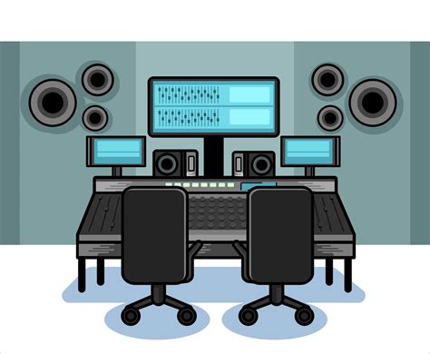 Recording Studio Equipment Vector Vector Art & Graphics | freevector.com