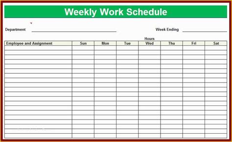 Free Work Schedule Maker Template Of Schedule Maker Template ...