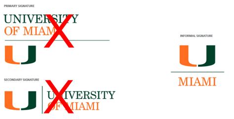 Logo and Website Titles/Masthead Signatures on the Web | Web and Digital | University of Miami