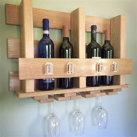 DIY Wine Glass Rack and Wine Bottle Holder | Fiskars | Diy wine glass rack, Diy wine glass ...