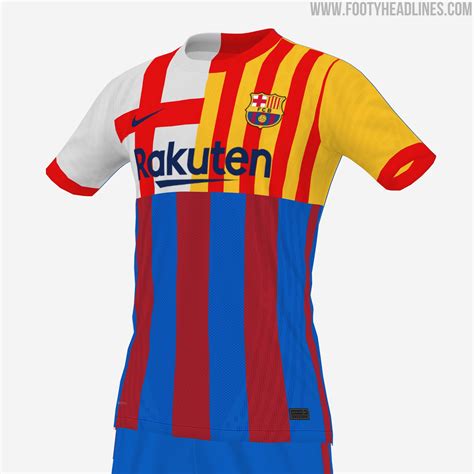 Using Leaked Home Design: FC Barcelona 21-22 Full Crest Kit Concept ...