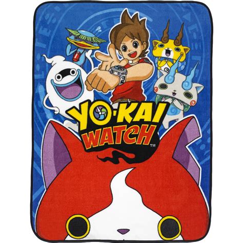 Yo-Kai Watch Plush Throw, Kids Bedding, 46? x 60?, Anime, Blue - Walmart.com - Walmart.com