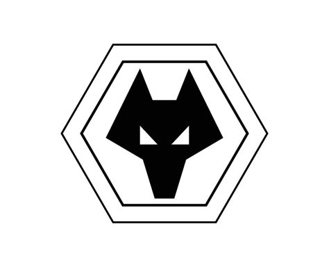 Wolverhampton Wanderers Club Logo Symbol Black Premier League Football ...