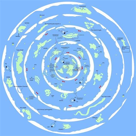 The true map of the earth beyond the ‘ice wall’ : r/FacebookScience