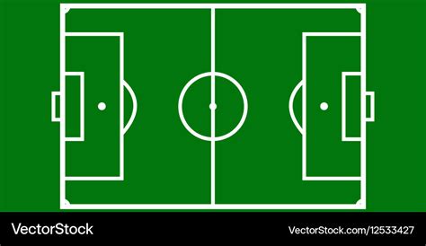 Football pitch layout Royalty Free Vector Image