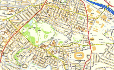 Glasgow City Centre Street Map | I Love Maps