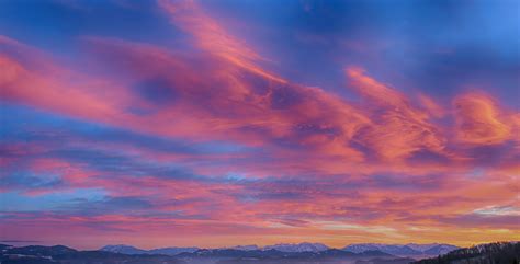 Free photo: Photo of Mountains During Sunset - Clouds, Dawn, Dusk - Free Download - Jooinn