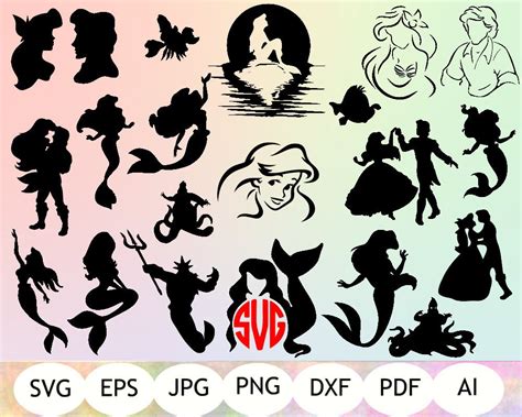 Free 52 Little Mermaid Svg For Cricut SVG PNG EPS DXF File