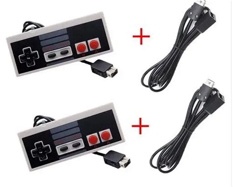 NES Accessories for 2pcs of NES Classic Mini Entertainment System Controller Gamepad + 2pcs of ...