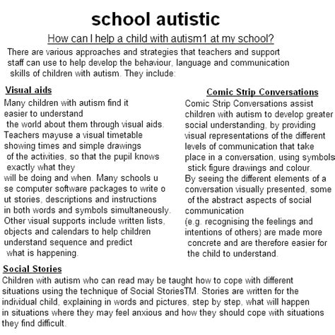 school autistic:the best choice | autismtips101