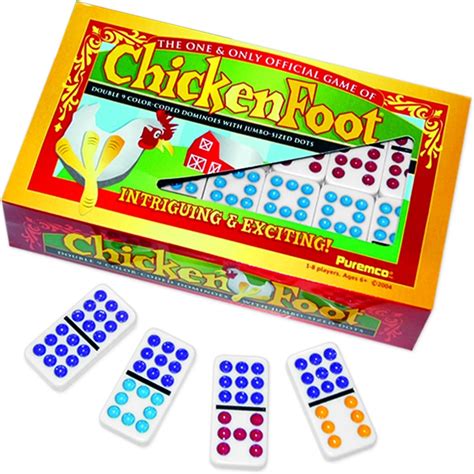 Amazon.com: Chicken Foot Professional Double 9 Domino Game by Puremco Dominoes : Toys & Games