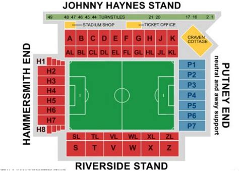 Craven Cottage Stadium (Fulham FC) Seating Map & Tickets ...