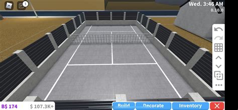 Made my own custom tennis court! :) : r/Bloxburg