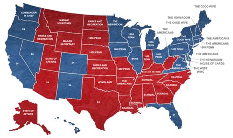 Each State's Favorite Political TV Show, Mapped | Mental Floss