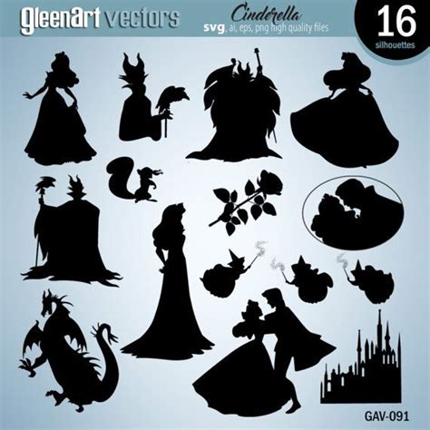 Silhouette Art Disney, Silhouettes Disney, Silhouette Stencil ...