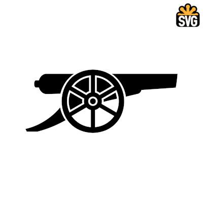 Arsenal Cannon Logo SVG Digital Download, Arsenal Cannon Logo SVG ...