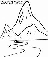 Huge Mountain Coloring Page  Free Printable Pages For Kids sketch template