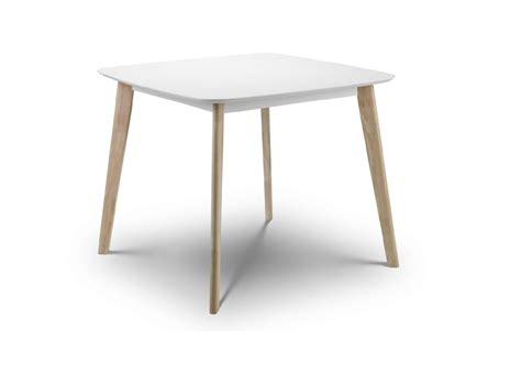 CASA SQUARE DINING TABLE WHITE/OAK - Timber Furniture