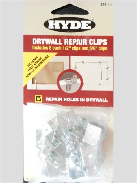 Drywall Repair Clips (Includes 8 Each 1/2" clips and 5/8" clips) - Drywall Lifts - Amazon.com