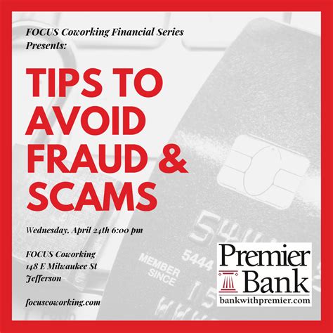 Tips To Avoid Fraud & Scams - Focus Coworking - Jefferson, WI