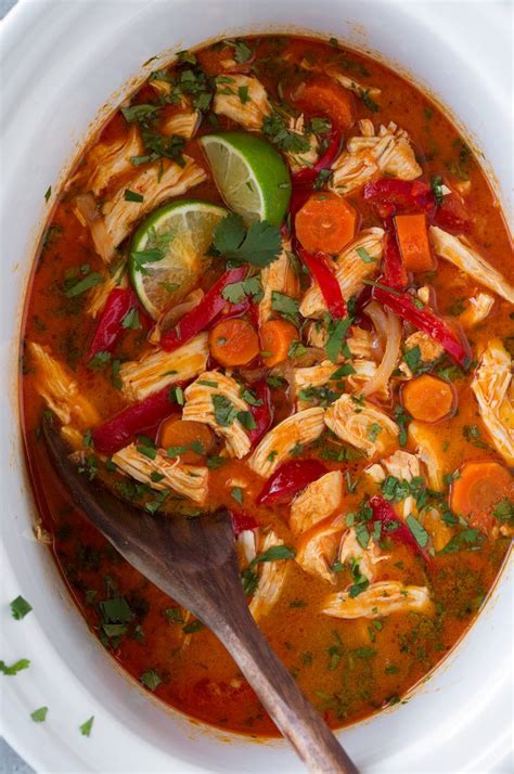 Thai Chicken Curry {Slow Cooker or Instant Pot Method}