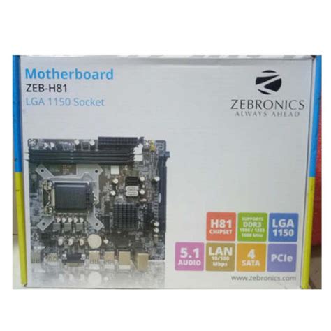 ZEBRONICS H81 LGA-1150 Socket Motherboard – M-Tech Computer