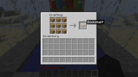 Easy crafting Bookshelf Minecraft Mod