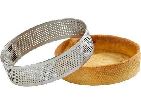 Perforated Stainless Steel Tart Ring - Ø 8cm - Mallard Ferrière | Silicone molds baking, Tart ...