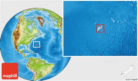 Physical Location Map of Sandys