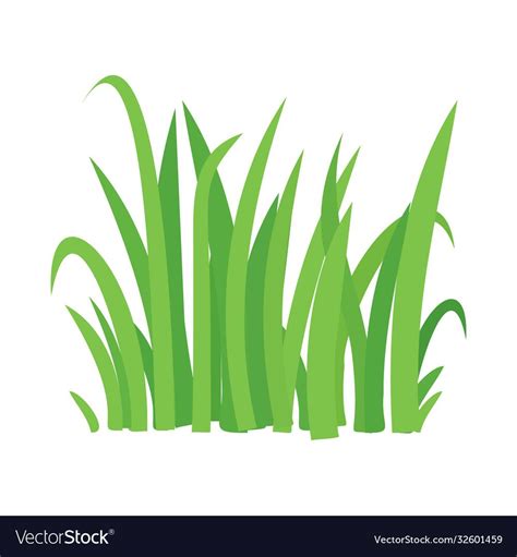 Grass vector cartoon texture. Grass field shape green silhouette plant bush. Download a Free ...