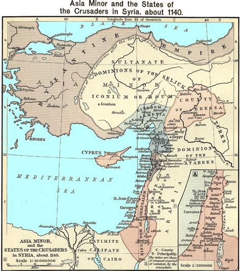 Holy Land Map Crusades