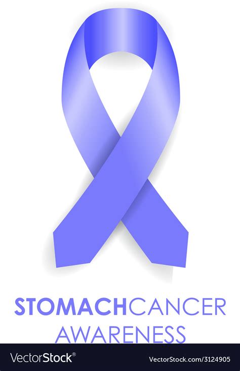 Stomach cancer ribbon Royalty Free Vector Image