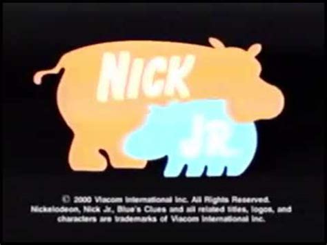 Nick Jr Productions/Nick Jr (Hippos Variant)/Paramount (2000) - YouTube