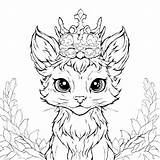 Download Coloring Page With Cute Cat Educational Tool For Animal  sketch template