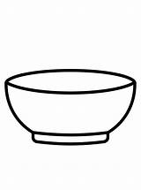 Kids N Funcom  Coloring Page Shapes Of Food soup bowl sketch template