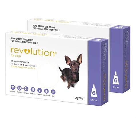 Revolution for Dogs 5.1-10 lbs (2.6-5 kg) - Purple 12 Doses | Sierra Pet Meds