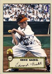 Topps cards that never were: 1952 Topps Eddie Gaedel