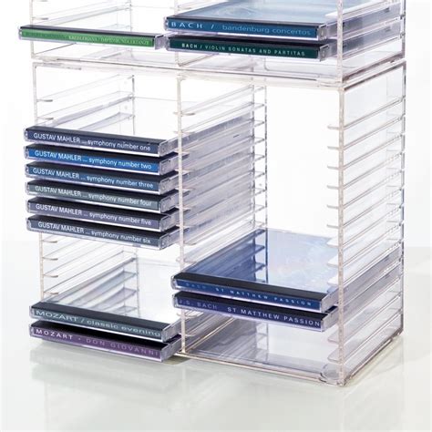 China Stackable Clear Acrylic Plastic CD Holder - Holds 30 Standard CD ...