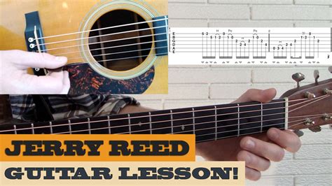 Jerry Reed Guitar Lick | Intermediate Guitar Lesson with TAB - Brandon ...