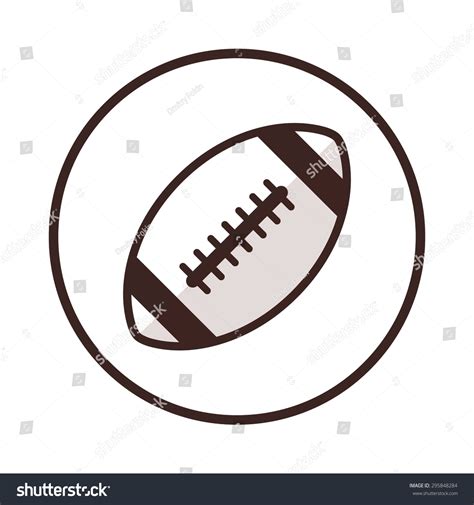 Rugby Ball Outline Icon Modern Minimal Stock Vector (Royalty Free) 295848284 | Shutterstock