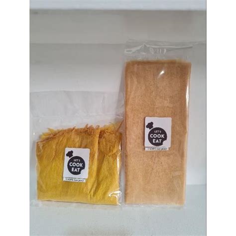 Taope (kikiam wrapper) / Dry beancurd skin sheet/ Tawpe/ Taupe / Tofu Skin 10pcs per pack ...