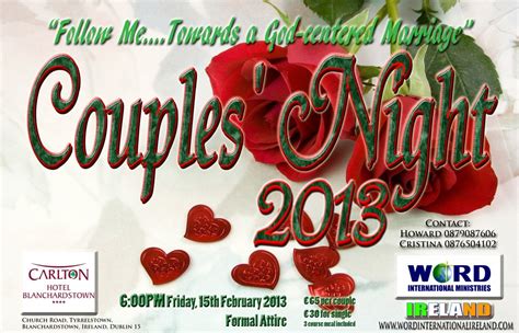 Couples’ Night Events – WORD International Ministries Ireland