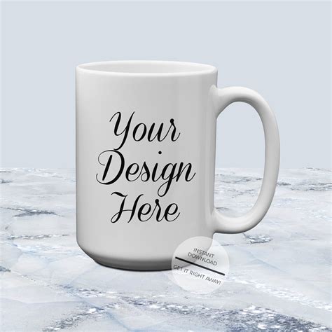 Coffee Mug Mockup 15 Oz-white Mug Mockup 15 Ounce 15 Oz Mug | Etsy